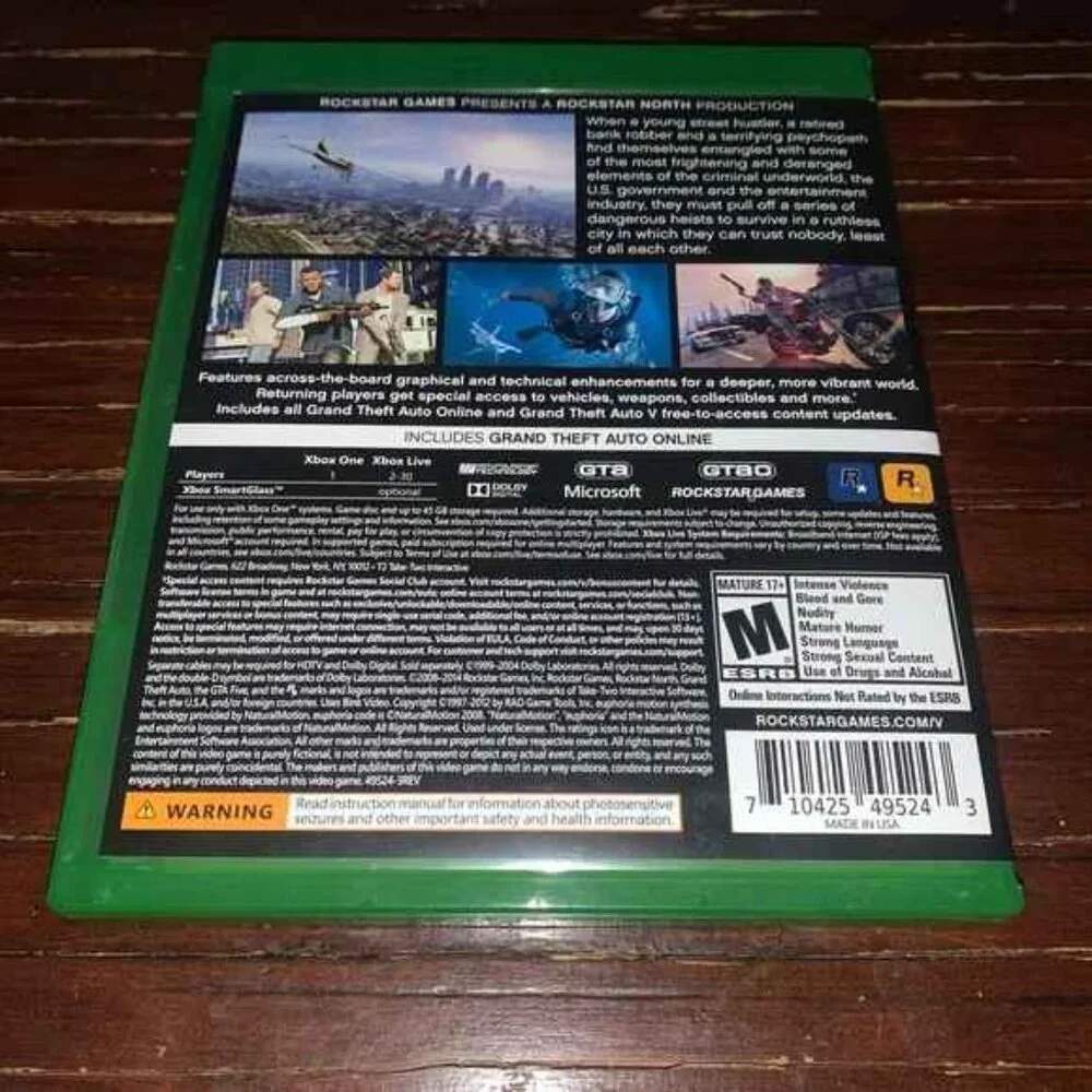 SALE! 3/$25 Grand Theft Auto V (Microsoft Xbox One, 2014) GTA 5 - Complete